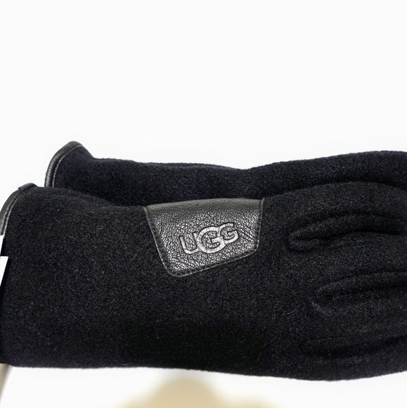 UGG FABRIC & LEATHER GLOVES - Picture 4 of 7
